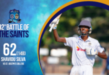 WATCH – Shavidu Silva 62(148) Vs St. Joseph’s – 92nd Battle of the Saints