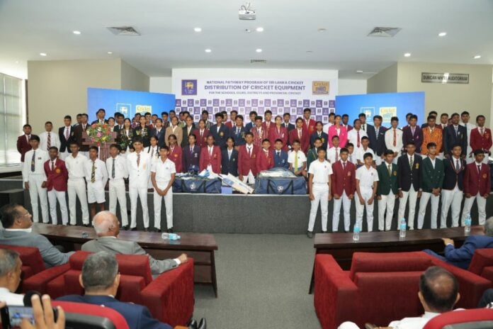 Sri Lanka Cricket Distributes Cricket Materials