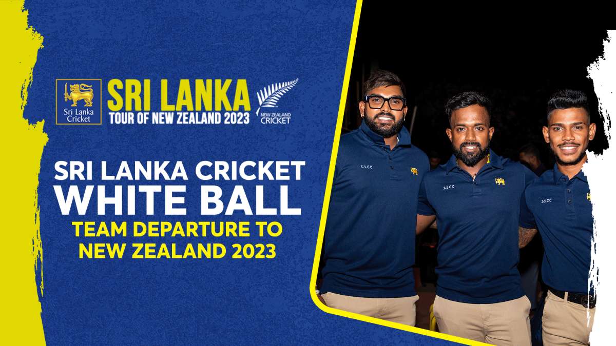 WATCH Sri Lanka Cricket White ball Team Departure to New Zealand 2023
