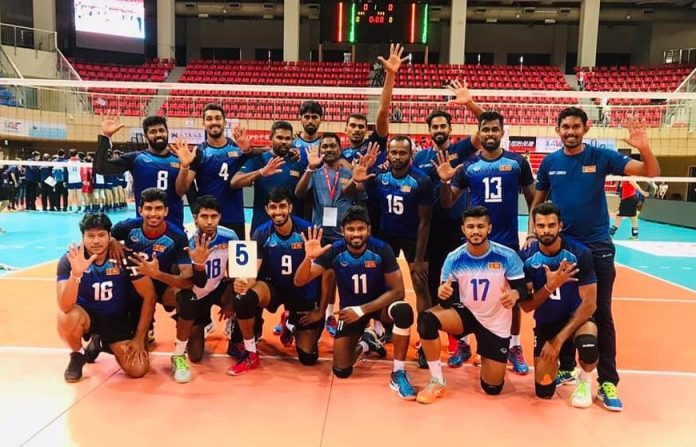 Sri Lanka Ports Authority 5th place in Asian Men's Club Volleyball Championship 2019