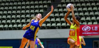 Sri Lanka Women’s netball team, with eyes on the Asia Netball title, warm up against visitors Lincoln University New Zealand Sri Lanka Women's netball team