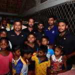 Sri lanka Cricketers visit with the victims