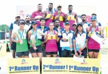 மத்திய ஆசிய கடற்கரை கரப்பந்து சம்பியன்ஷிப்பில் இலங்கைக்கு இரண்டாமிடம்