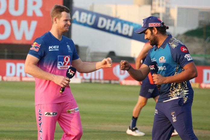 Rohit Sharma captain of Mumbai Indians and Steve Smith