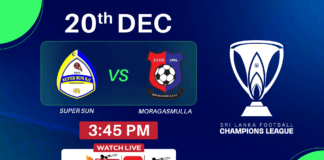 REPLAY – Super Sun SC vs Moragasmulla SC – Champions League 2025/26 Super Sun SC vs Moragasmulla SC