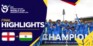 HIGHLIGHTS – England vs India – ICC U19 Men’s Cricket World Cup 2026 – Final