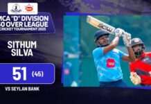 WATCH – Sithum Silva 51 (45) vs Seylan Bank – MCA “D” Division 50 Over Tournament MCA "D" Division 50 Over Tournament