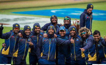 Sri Lanka team 1st practices at Cardiff