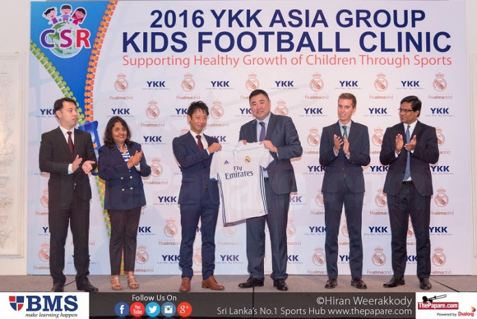 YKK teams up with Real Madrid foundation again to conduct football clinics YKK ASIA Group Kids Football Clinic