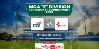LIVE – TVS vs Brandix Essentials – MCA “E” Division T20 Cricket Tournament 2025