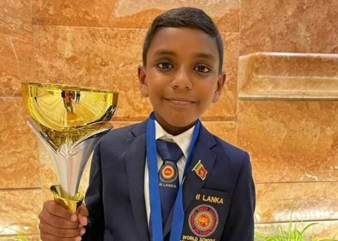 Thehas Kiringoda U9 World School Chess Champion