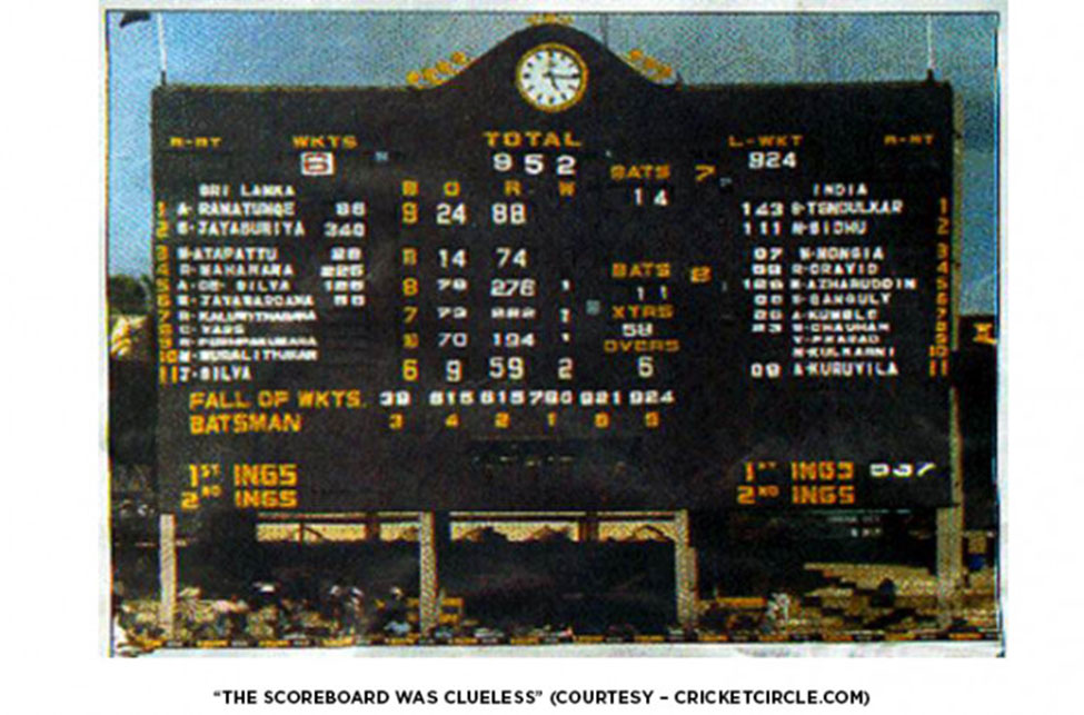 20 Years ago: Sri Lanka vs India 1997