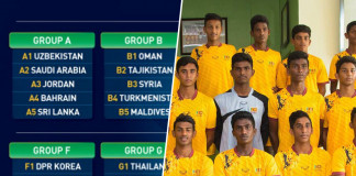 16න් පහළ AFC පාපන්දු තරගාවලියට සුදුසුකම් ලබා ගැනීමේ තරග Sri Lanka in AFC U16 Championship 2018