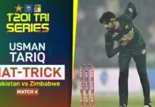 WATCH – Usman Tariq hat-trick vs Zimbabwe | T20I Tri Series – Match 4