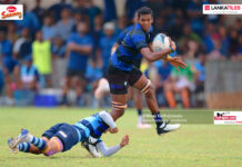 S. Thomas’ grind out a hard-fought win against Wesley S. Thomas’ College defeated Wesley College to win back the Sir Oliver Goonetilleke Shield after six year – Dialog Schools Rugby League 2023