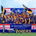 Royal camp celebrating with the Mustangs Trophy – 46th Mustangs Trophy