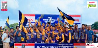 Royal camp celebrating with the Mustangs Trophy – 46th Mustangs Trophy
