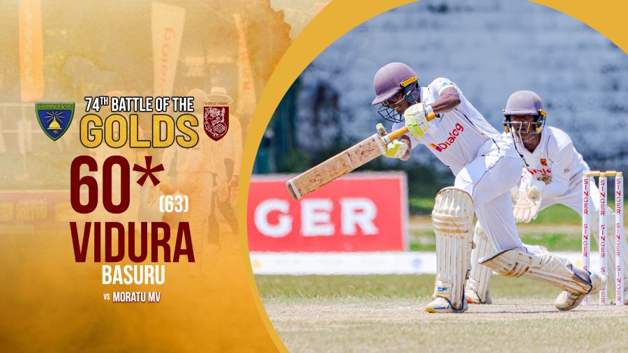 WATCH - Vidura Basuru 60* (63) vs Moratu MV - 74th Battle of the Golds