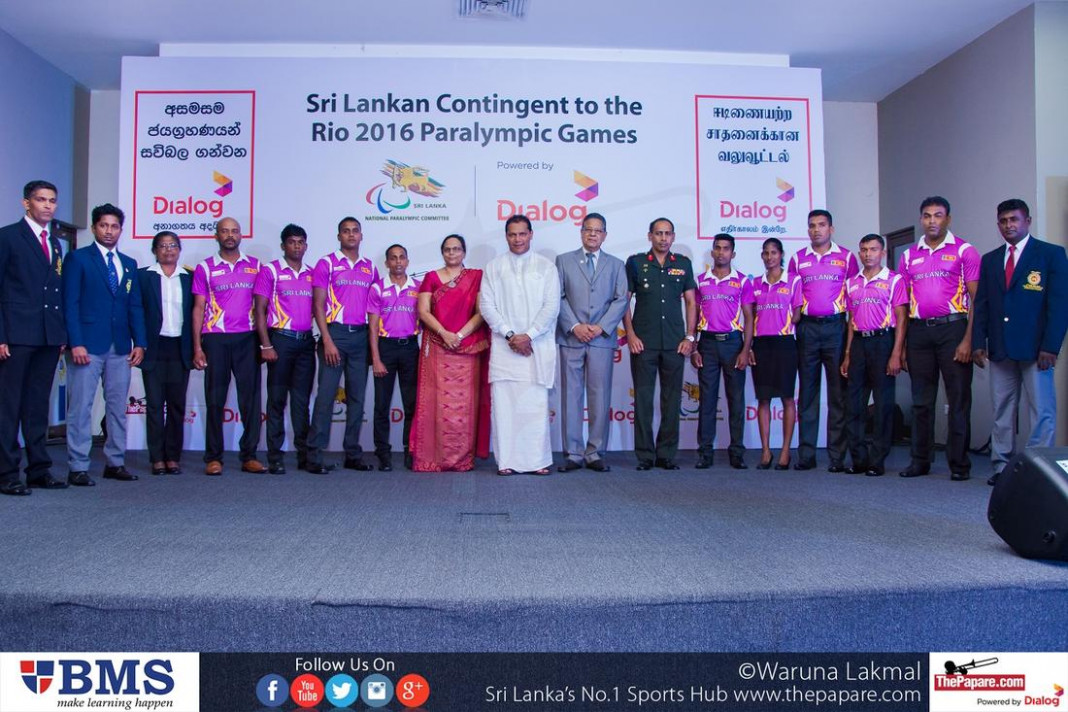 Sri Lankan Para Olympic team unveiled Sri Lankan Para Olympic team unveiled