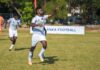 Nitharshan hat-trick powers Northern; Uva & Central fight Northern’s Mariyathas Nitharshan celebrating a goal against Southern Province | Ceylon Provincial League 2022 – Independence Trophy