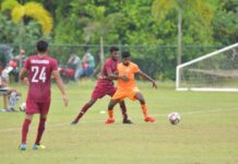 Sabaragamuwa draw first blood against Southern Action from Sabaragamuwa v Southern 1st leg semi-final | Ceylon Provincial League 2022 – Independence Trophy