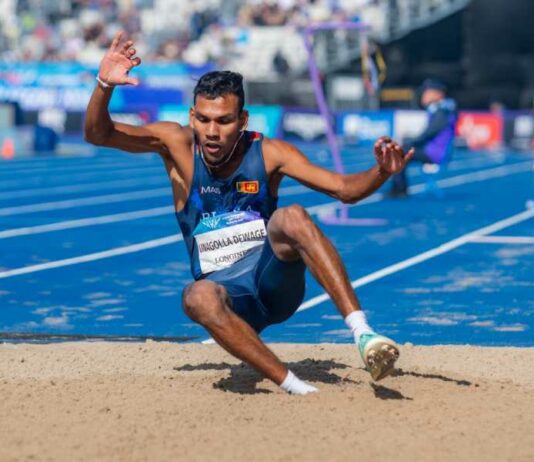 යෙශාන් විස්මිත තුන් පිම්මේ 06 වැනි ස්ථානයට පැමිණෙයි Commonwealth Games 2026