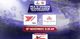 LIVE – Yokohama TWS vs George Steuart Health – MCA ‘D’ Division Cricket Tournament 2025/26 Yokohama TWS vs George Steuart Health