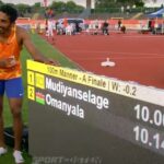 Yupun Abeykoon 100m record anhalt 2022