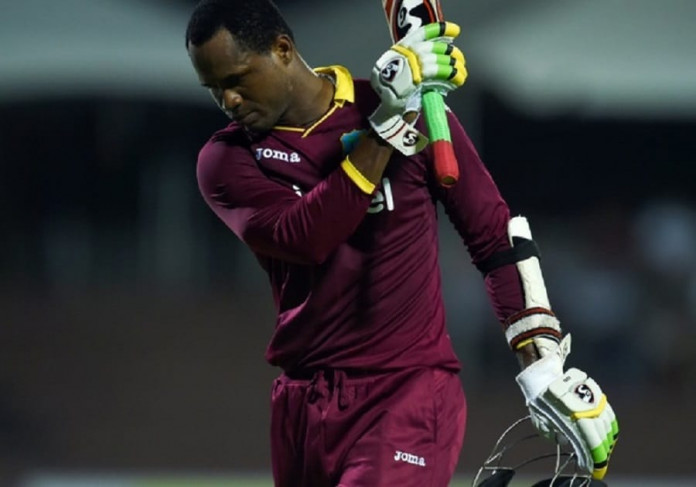 West Indies' batsman Marlon Samuels