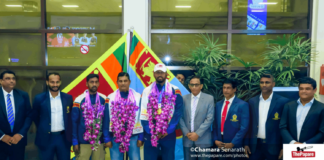 Photos – Rumesh Tharanga and the Sri Lankan Athletics Team Arrival Rumesha Tharanga and the Sri Lankan Athletics Team Arrival