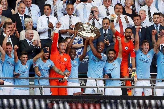 Aguero double wins Community Shield for Man City