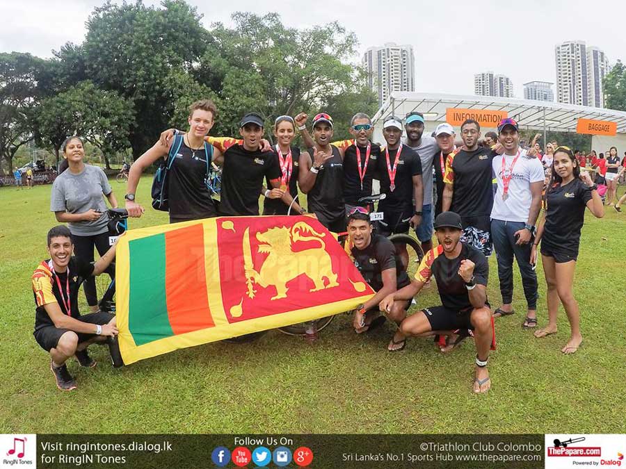 Sri Lankan Athletes excel at the Singapore Triathlon