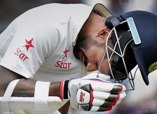 Dhawan scored 17 after being trapped lbw off Boult and did not take the field during New Zealand's run chase at the Eden Gardens, in Kolkata. (Photo: PTI)