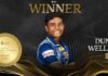 Dunith Wellalage wins ICC Men’s Player of the Month Award for August 2024 Dunith Wellalage wins ICC Men’s Player of the Month Award for August 2024