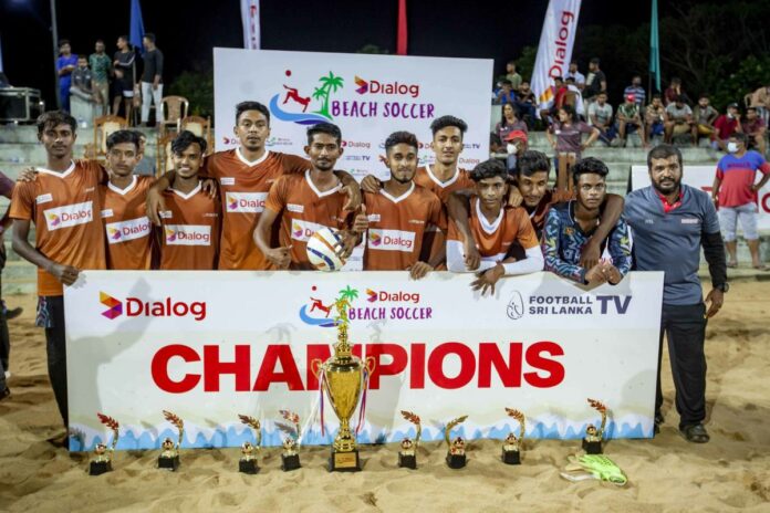 Hambantota Hornets wins Dialog Beach Soccer Championship 2021