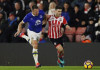 Sims is Southampton hero on his debut in defeat of Everton Everton's Phil Jagielka and Southampton's Shane Long in action