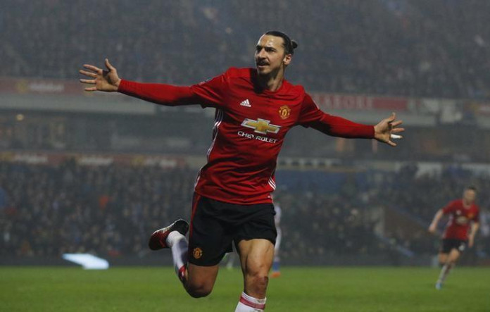 Ibrahimovic fires Manchester United into FA Cup quarter-finals