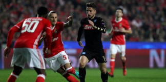 Napoli beat Benfica in Champions League