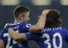 Chelsea stretch lead at top of table with win over Hull Chelsea's Gary Cahill and David Luiz after the match