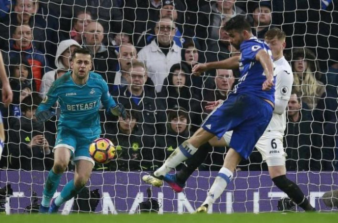 Chelsea surge 11 points clear, Leicester into bottom three
