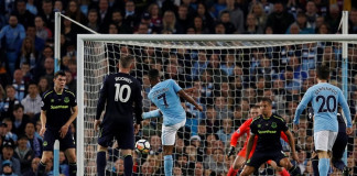 Sterling stunner for City cancels out Rooney opener
