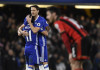 Record-breaking Chelsea surge seven points clear Chelsea's Pedro celebrates scoring their third goal with Nemanja Matic