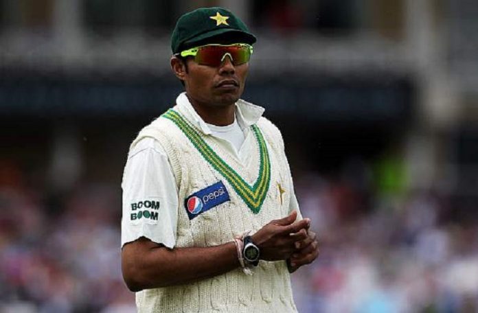 Danish Kaneria pictured in his final Test match at Trent Bridge in 2010. © Getty