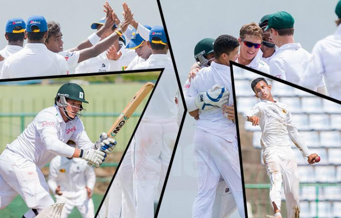 Sri Lanka U19 v South Africa U19 cricket 3rd Test day 3 by Sachin Dananjaya