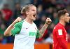 Augsburg’s Finnbogason nets stoppage-time equaliser to shock Bayern
