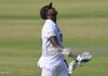 The nervous 199! Angelo Mathews 199