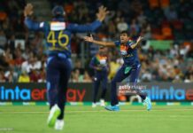 Australia come away with win despite Theekshana 3-fer
