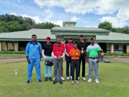 Anuradhapura junior Golfers battles