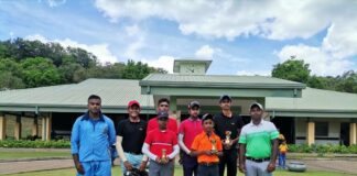 Anuradhapura junior Golfers battles