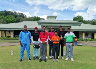 Anuradhapura junior Golfers battles